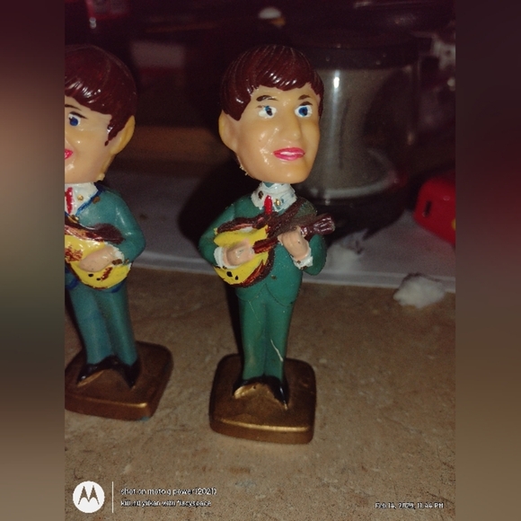 BEATLES BOBBLE HEAD 4" FIGURES MADE IN HONG KONG 1960'S - Picture 9 of 13